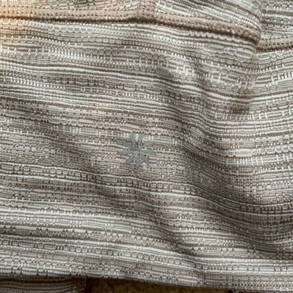 Athleta Cream and white Woven Legging XXS - Picture 2 of 3